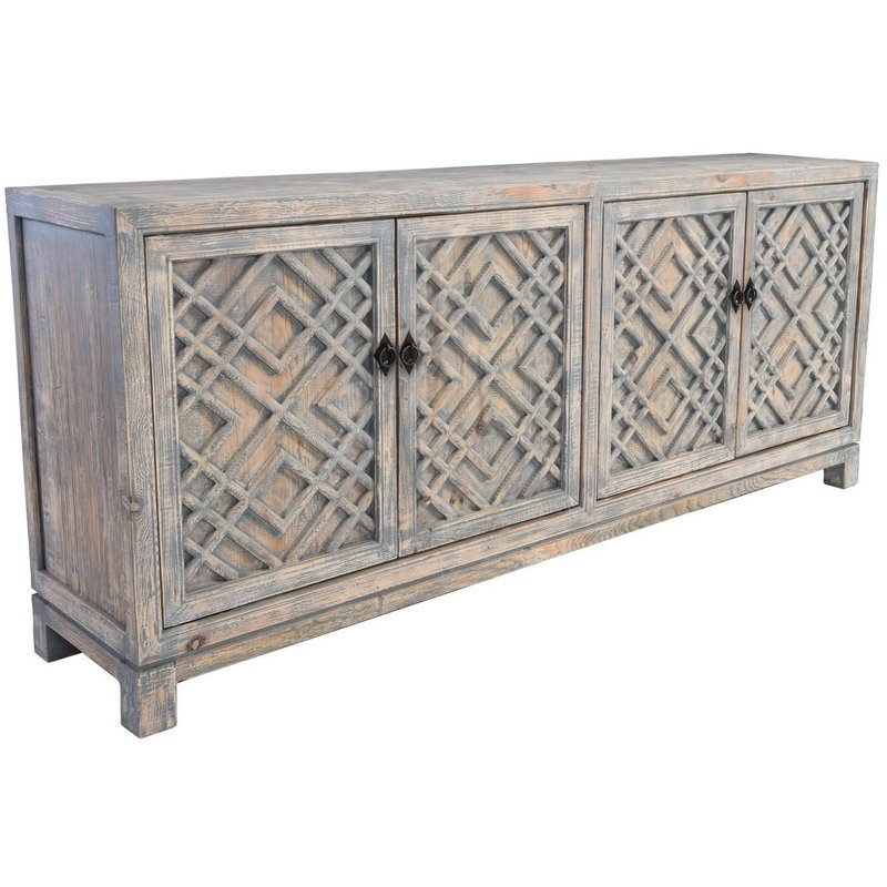 Antigua 4 Door Sideboard - Timeworn Gray