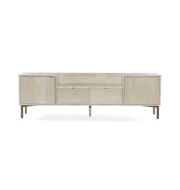 Bianca Media Console-Pale Washed Oak