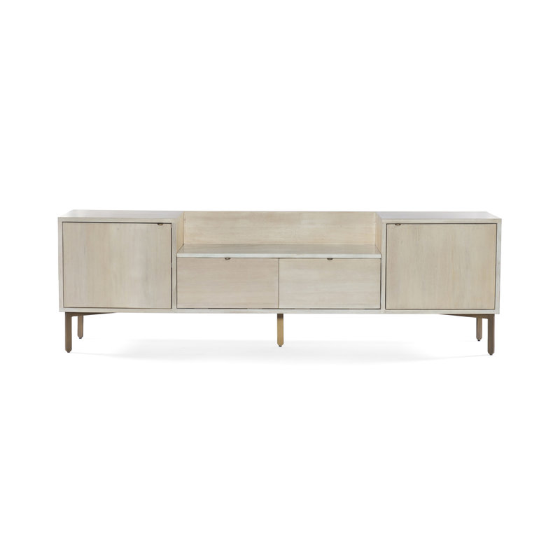 Bianca Media Console-Pale Washed Oak