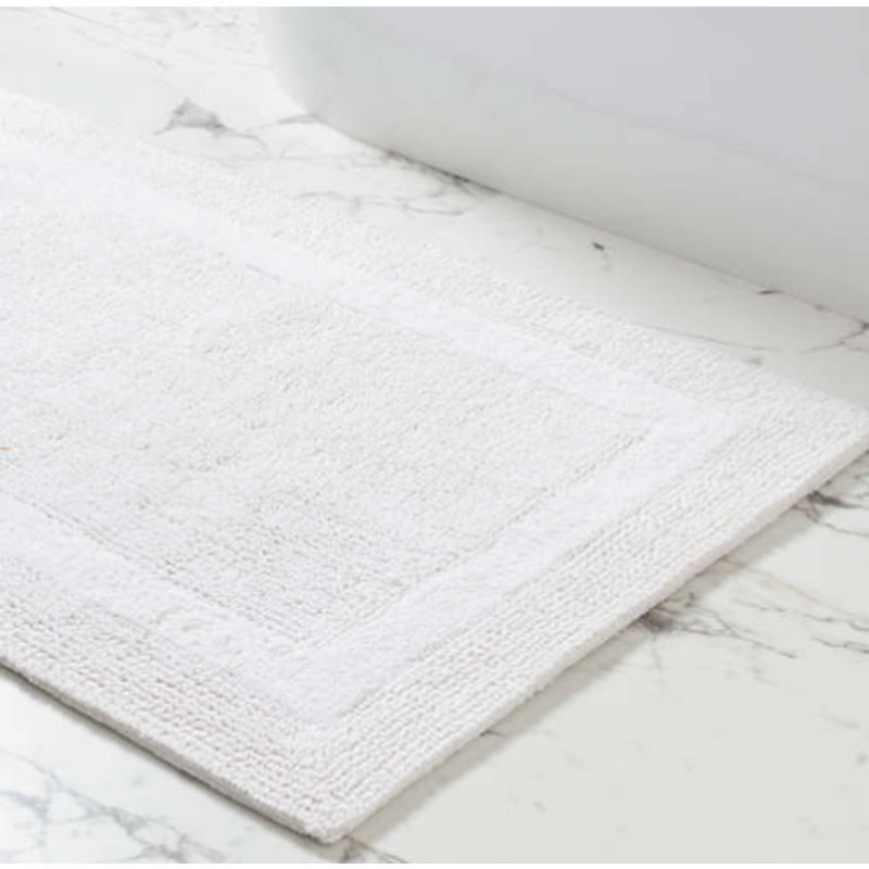 Pine Cone Hill Classic White Bath Rug Small 20"x 30"
