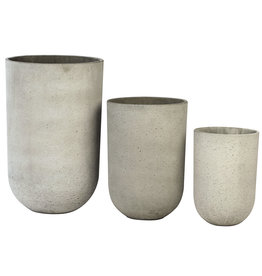 Concrete Pots Set of 3 27"x17"