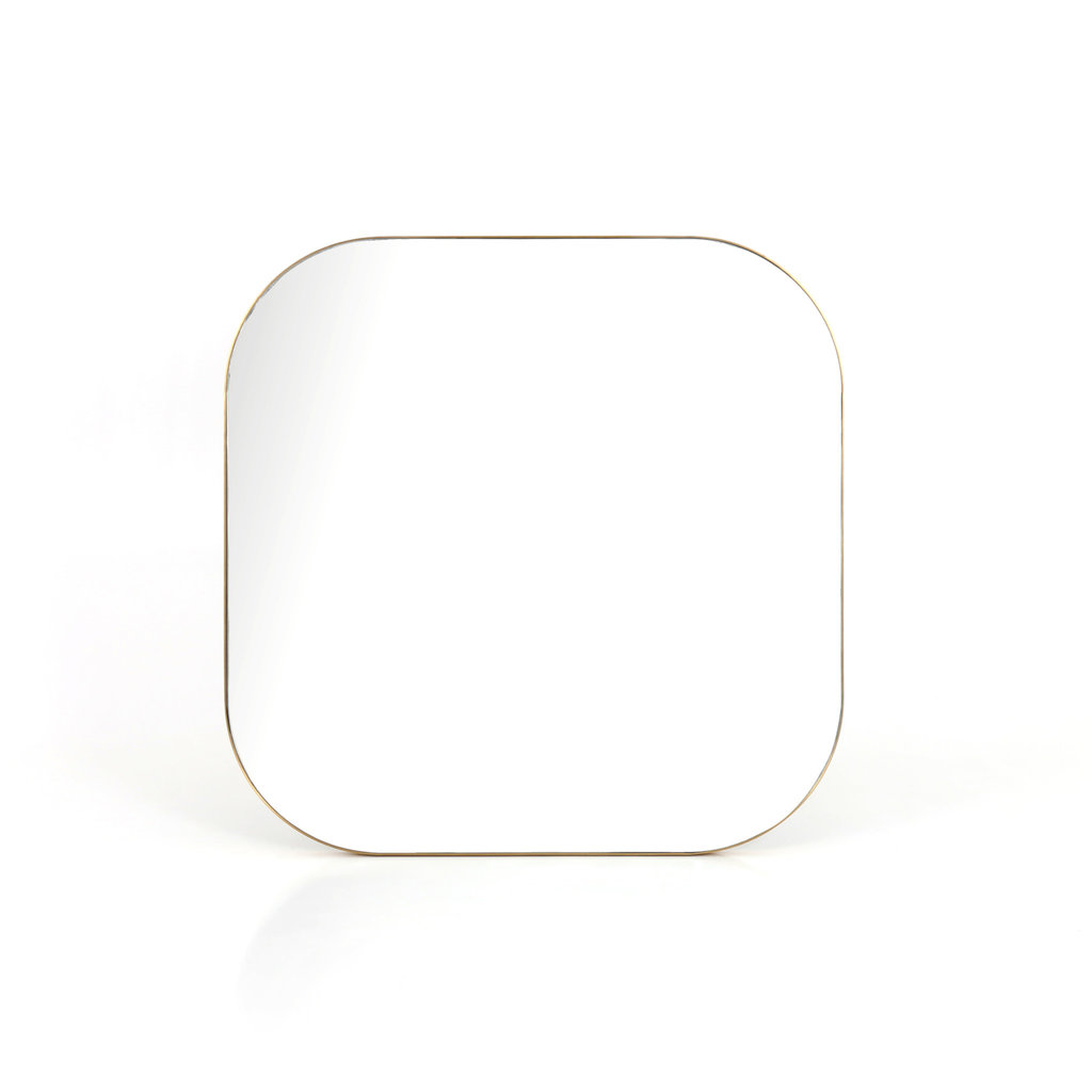 Bellvue Square Mirror-Polished Brass LRG