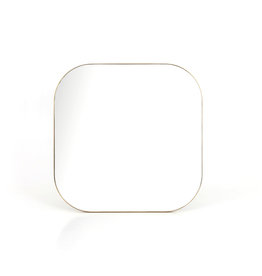 Bellvue Square Mirror Polished Brass