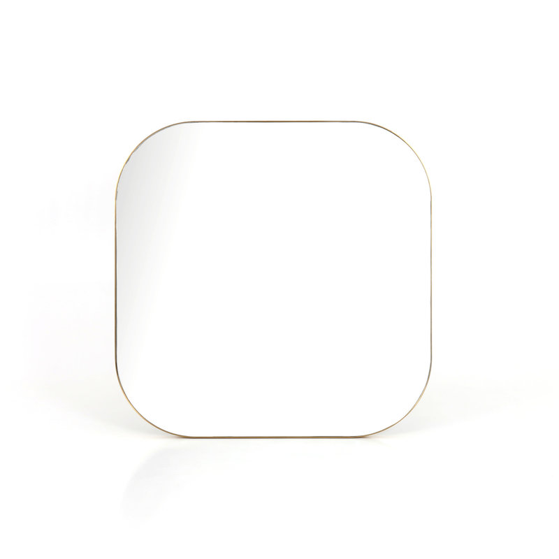 Bellvue Square Mirror-Polished Brass LRG