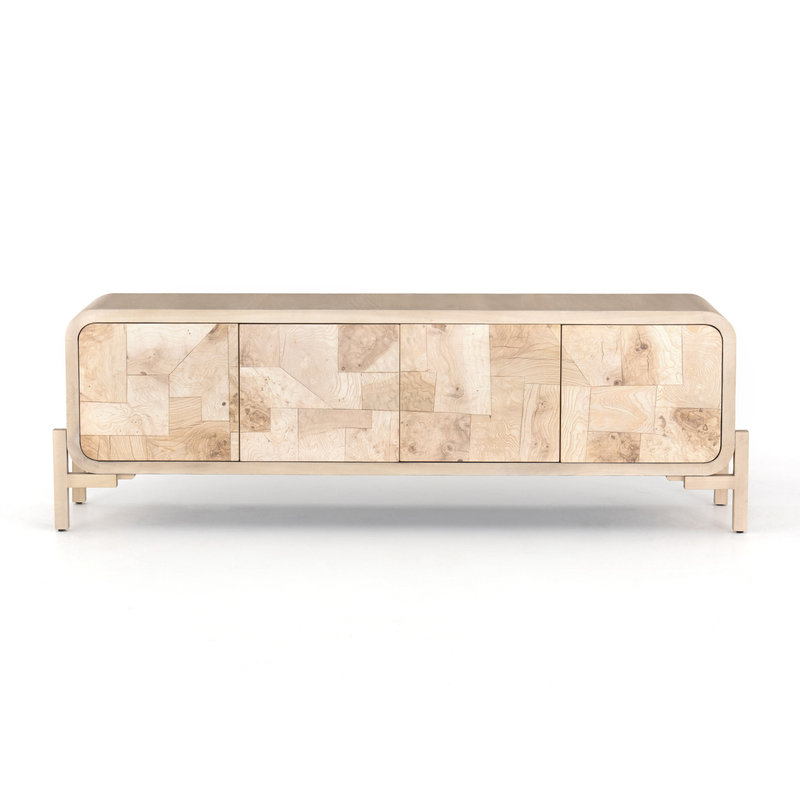 Wiley Media Console - Bleached Burl