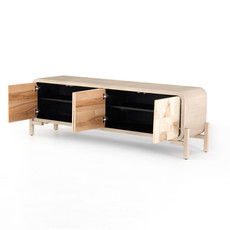 Wiley Media Console-Bleached Burl