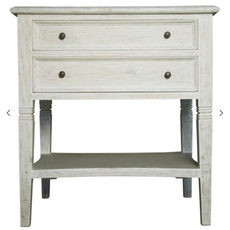 Noir Oxford 2-Drawer Side Table