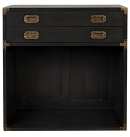 Noir Campaign Chest Pale Finish