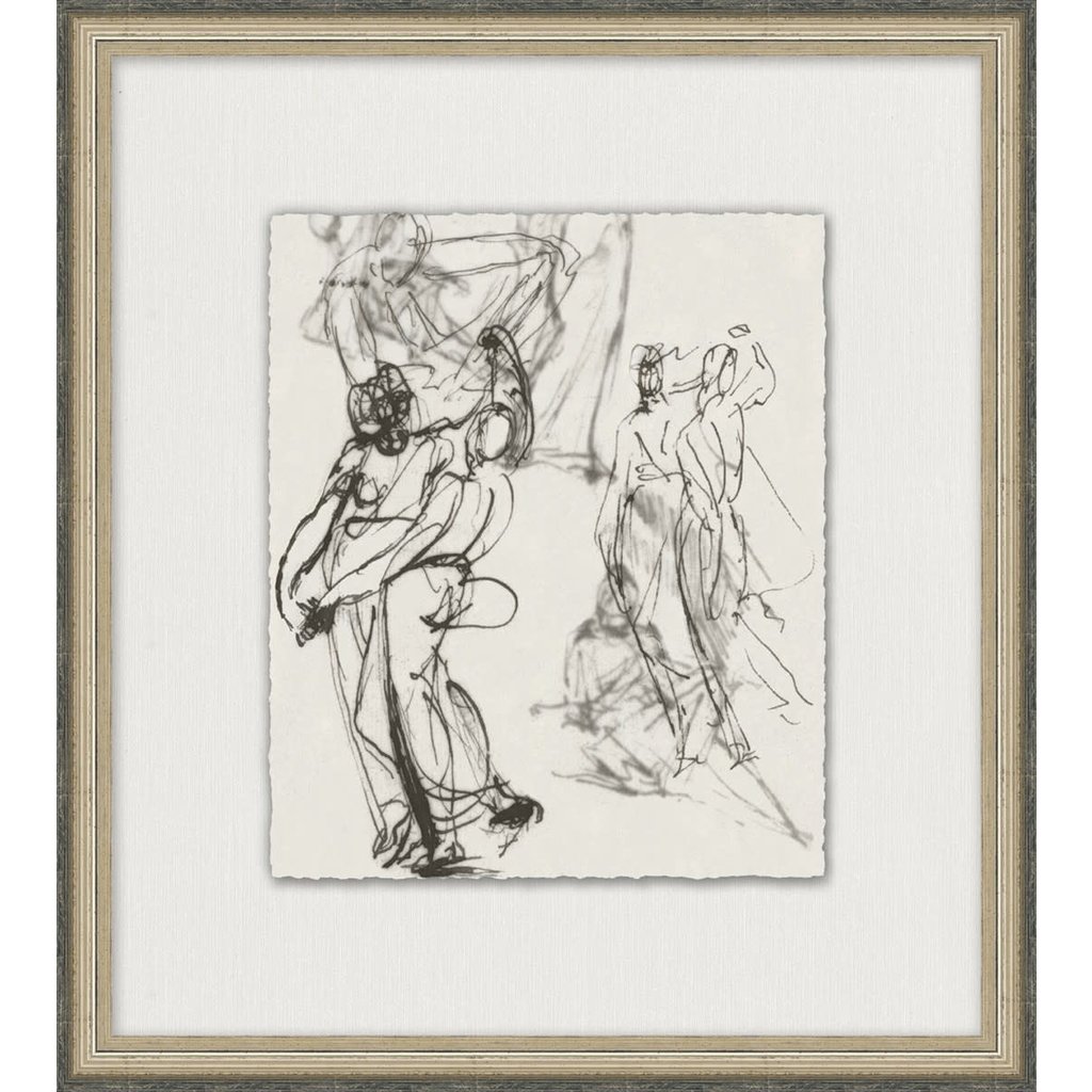 Wendover Art Dance with Me Charcoal  17x19