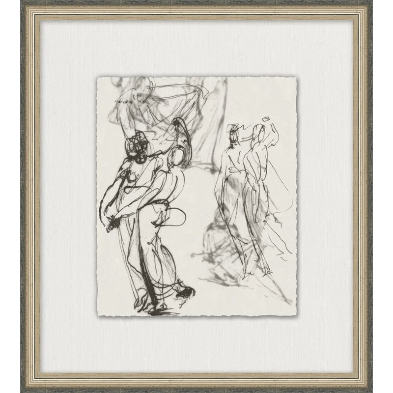 Wendover Art Dance with Me Charcoal  17x19