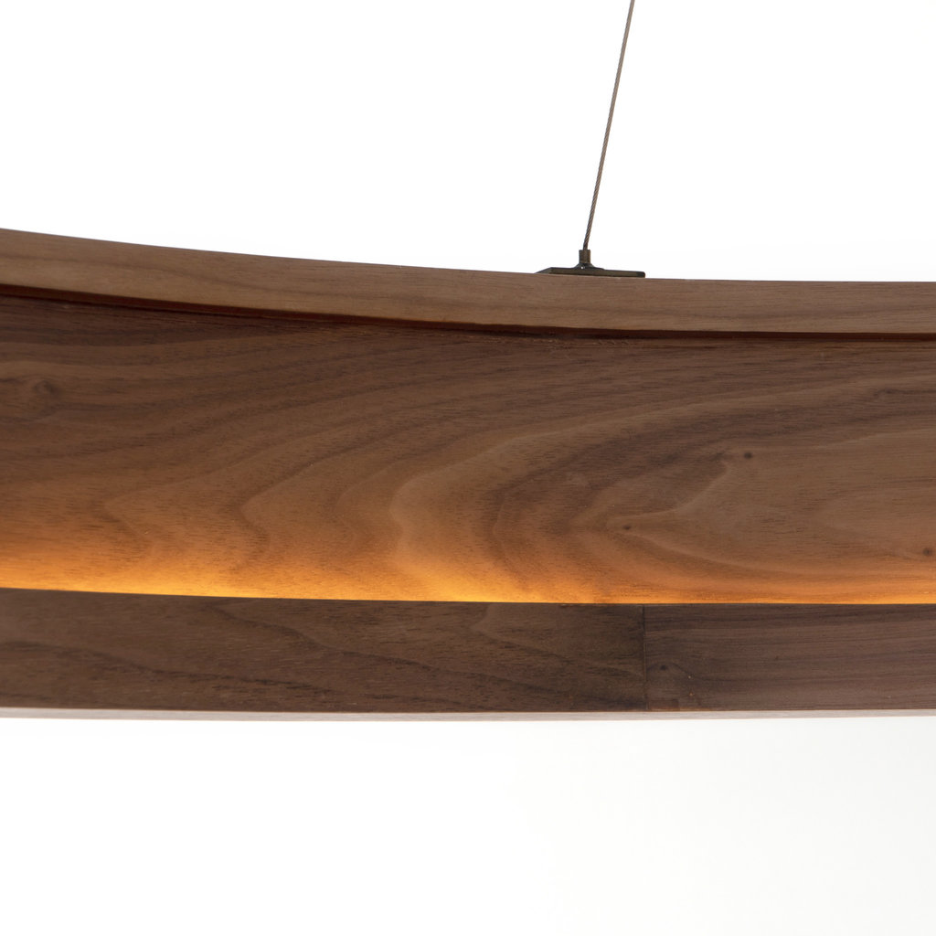 Baum Chandelier Dark Walnut 33"