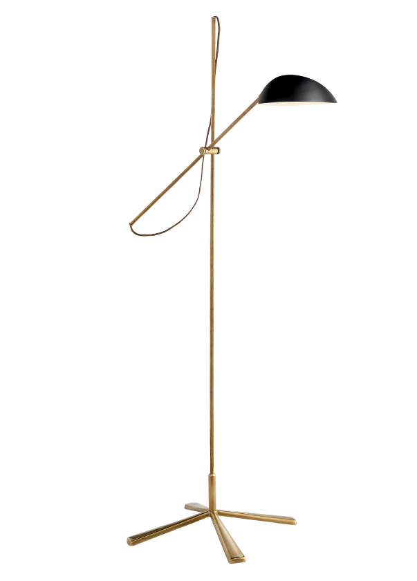 Bryant Floor Lamp in Bronze and Hand-Rubbed Antique Brass with Natural  Paper Shade - Thrive Interiors and Design