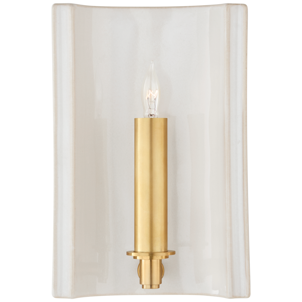 Visual Comfort Leeds Small Rectangular Sconce (also available in gray and blue)