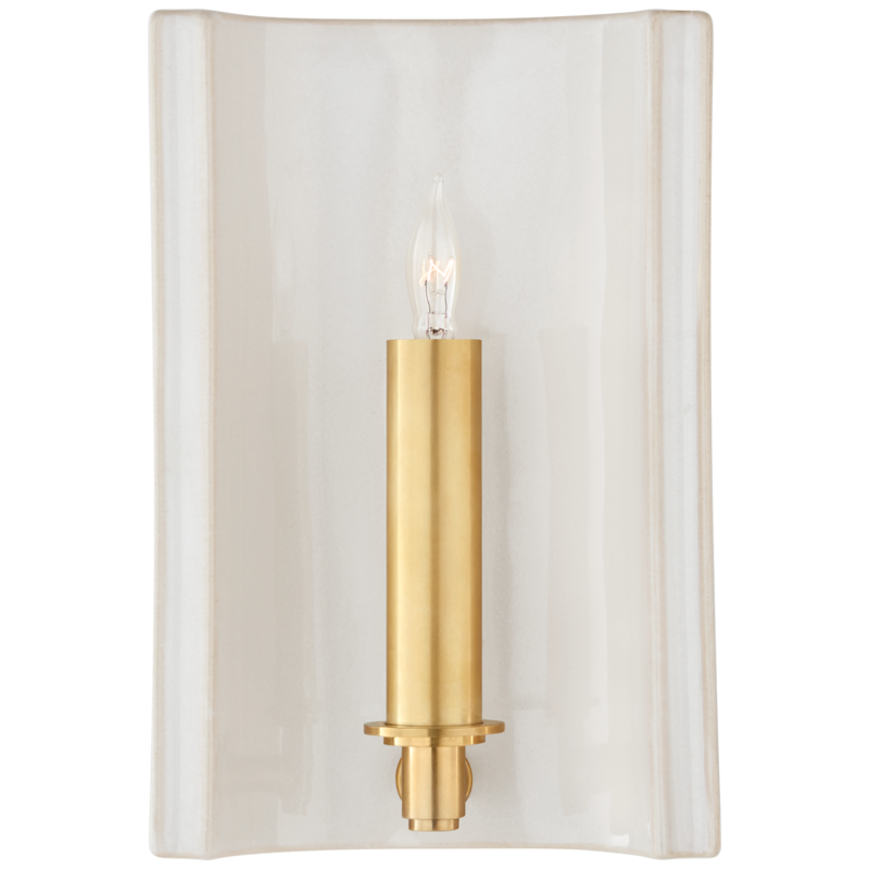 Visual Comfort Leeds Small Rectangular Sconce (also available in gray and blue)