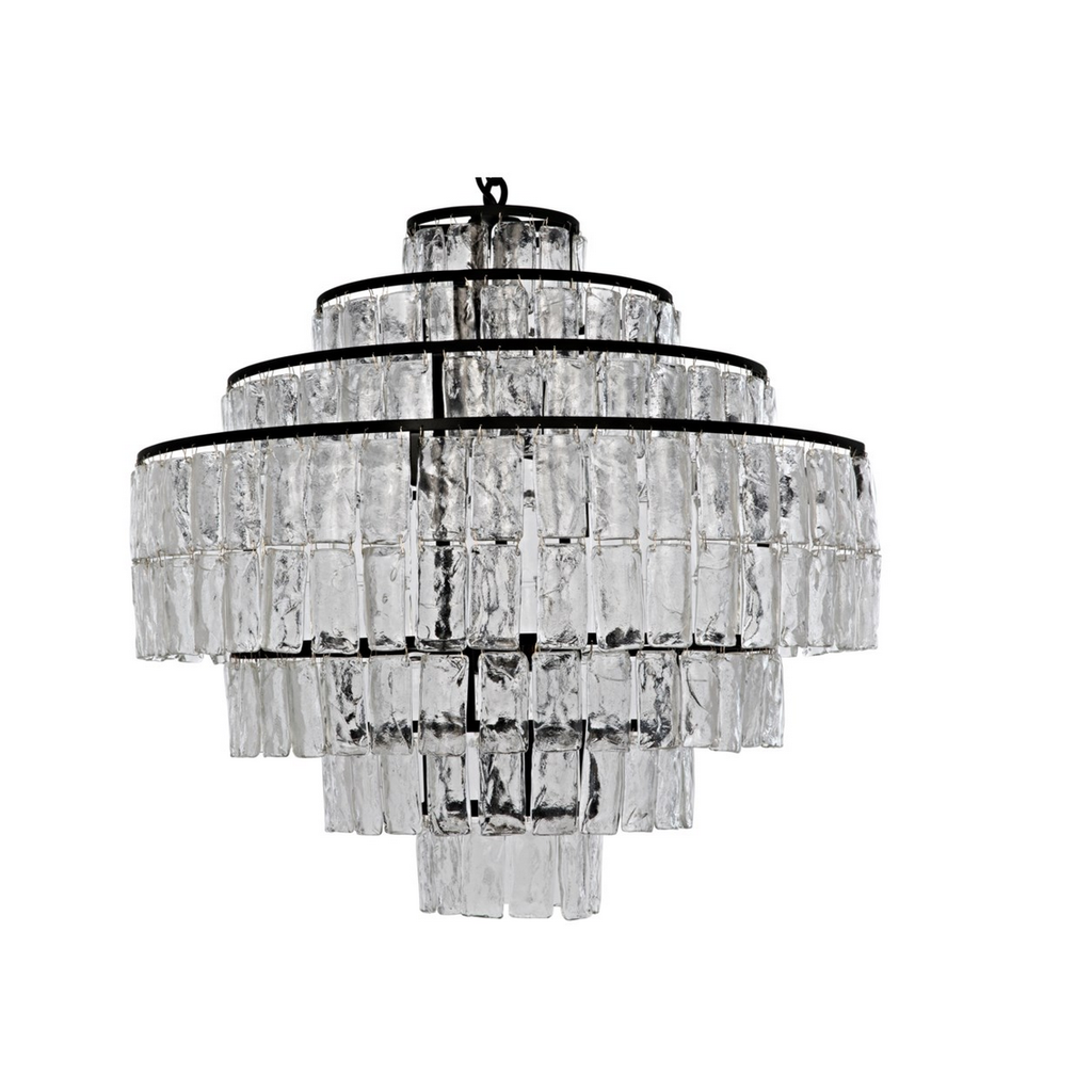 Noir Satellite Chandelier, Black Metal DISPLAY