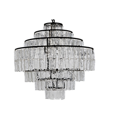 Noir Satellite Chandelier, Black Metal DISPLAY