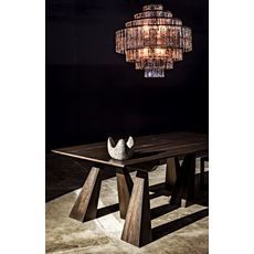 Noir Satellite Chandelier, Black Metal DISPLAY