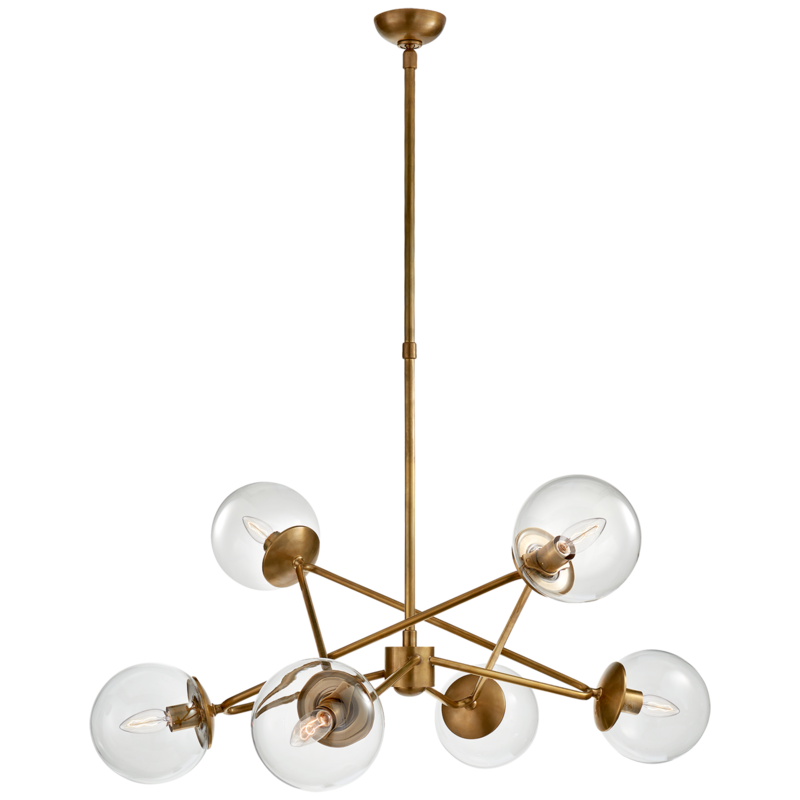 Visual Comfort Turenne Dynamic Chandelier Brass LRG