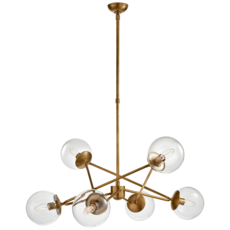 Visual Comfort Turenne Dynamic Chandelier Brass LRG