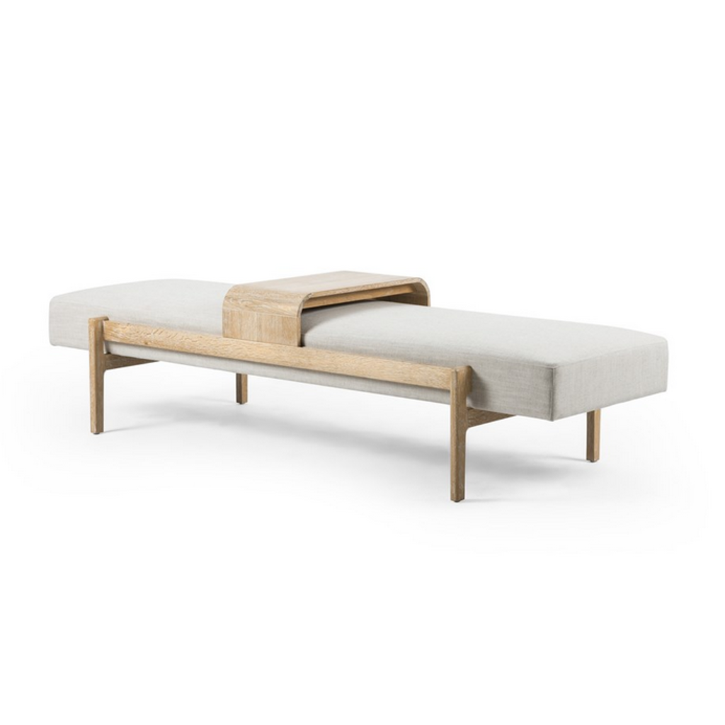 Fawkes Bench - Vintage White Wash Oak