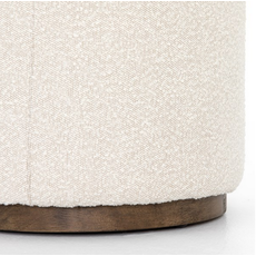 Sinclair Round Ottoman Knoll Natural 22 x 22 x 19
