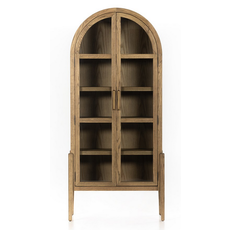 Becca Arched Cabinet - Drifted Oak