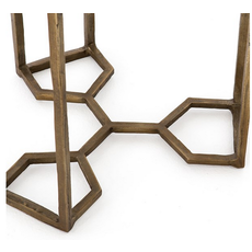 Naomi Marble End Table Polished White Marble