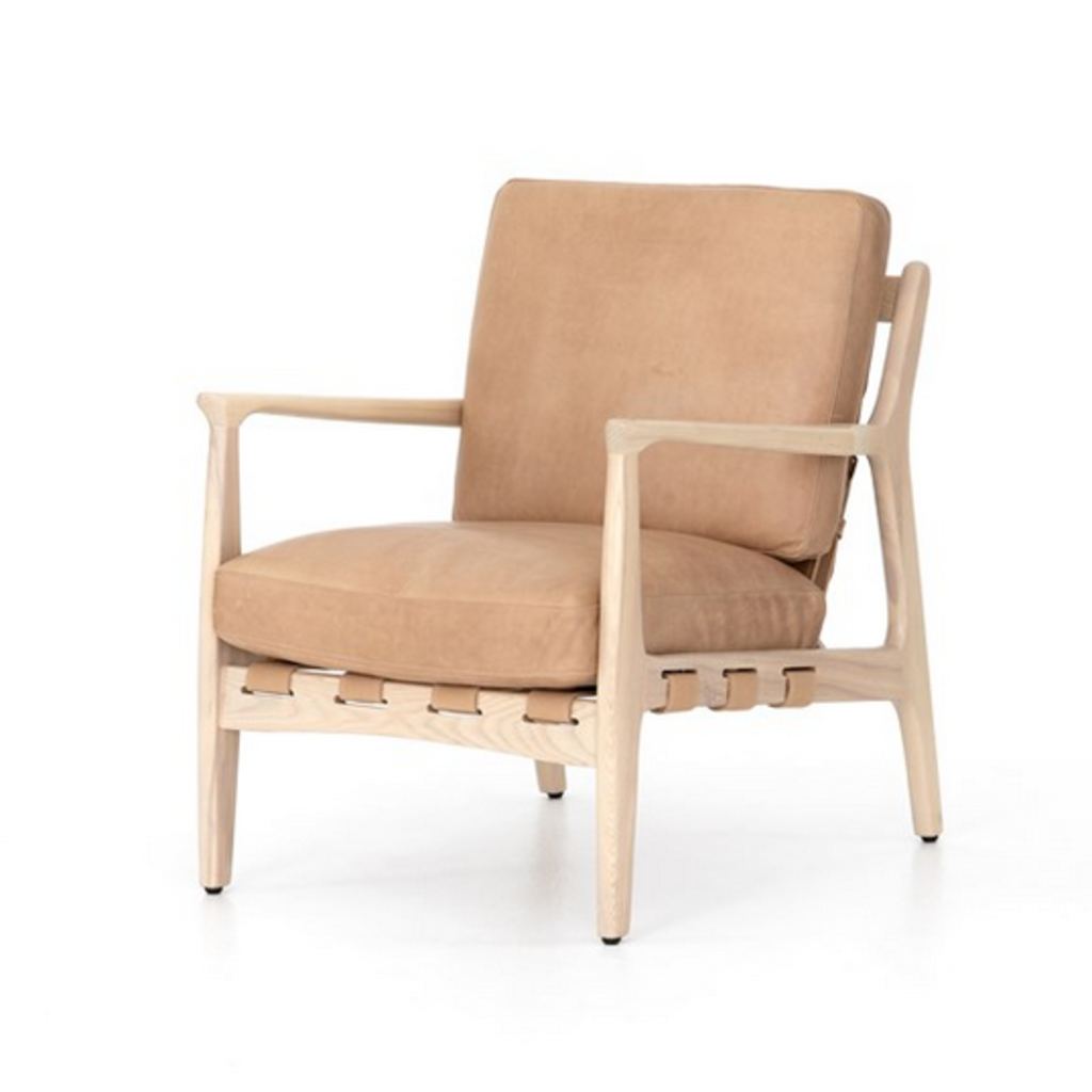 Sandra Leather Chair - Sahara Tan