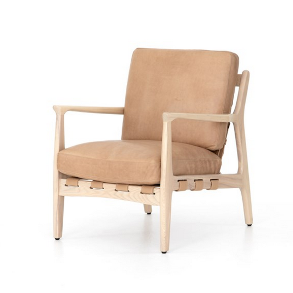 Silas Leather Chair - Sahara Tan