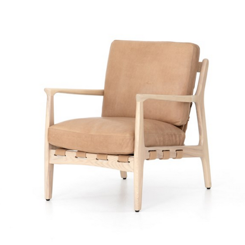 Silas Leather Chair - Sahara Tan