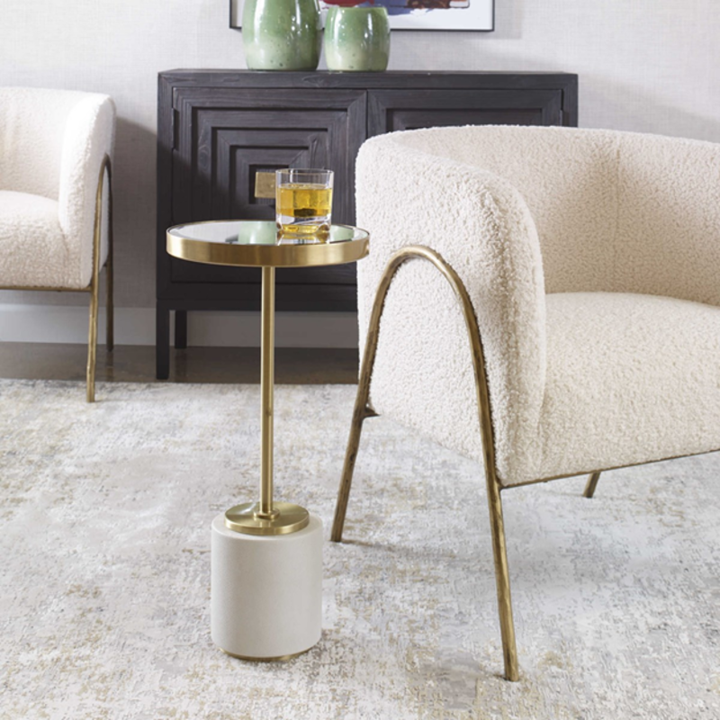 Laurier Drink Table - White