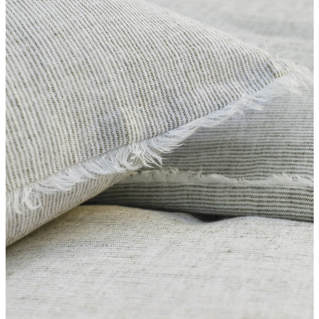 Pom Pom At Home Logan Olive Big Pillow 28x36