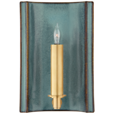 Visual Comfort Leeds Small Rectangular Sconce (also available in gray and blue)