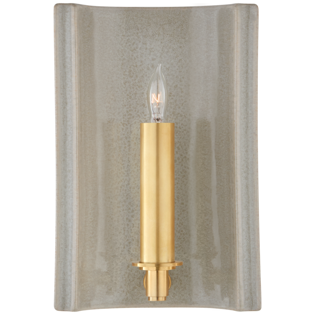 Visual Comfort Leeds Small Rectangular Sconce (also available in gray and blue)