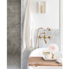 Visual Comfort Leeds Small Rectangular Sconce (also available in gray and blue)