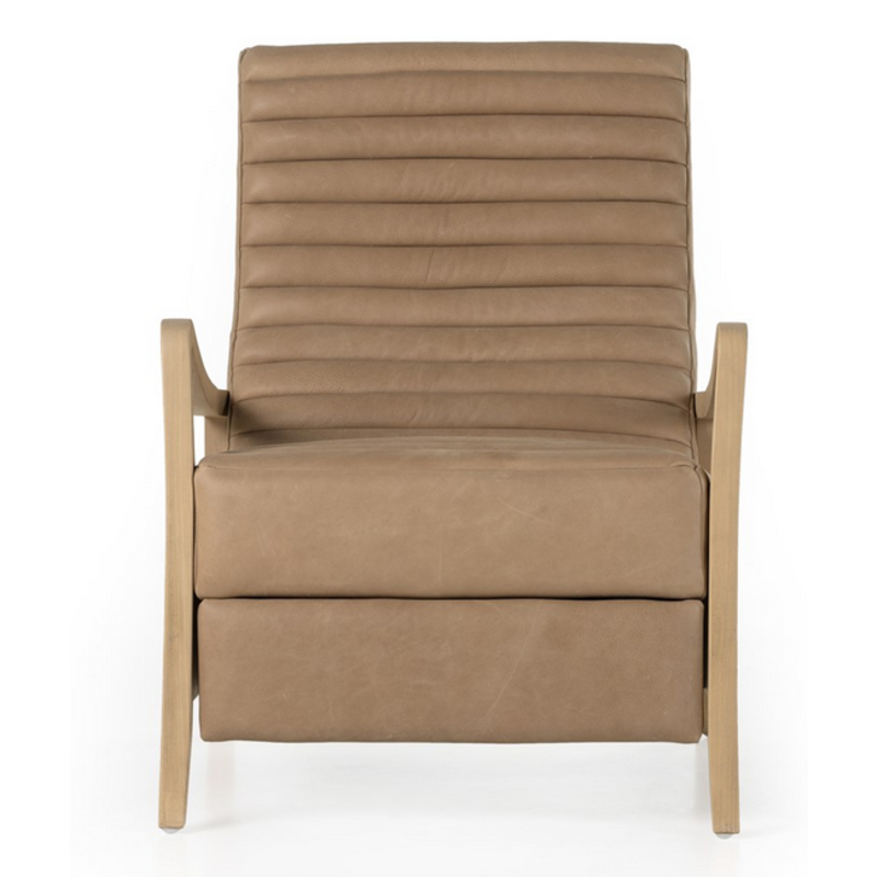Chance Leather Recliner - Palmero Nude
