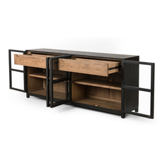 Millie Large Sideboard-Drifted Black