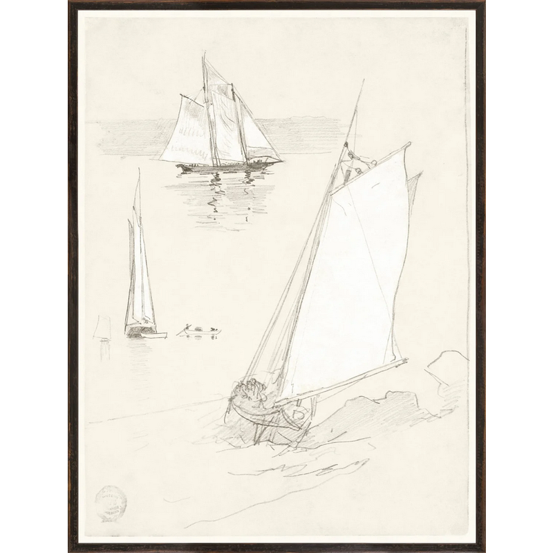 Celadon Art Collection 07 - Homer - Three Schooners - 1880
