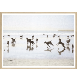 Celadon Art Dogs Day at the Beach 25x19"