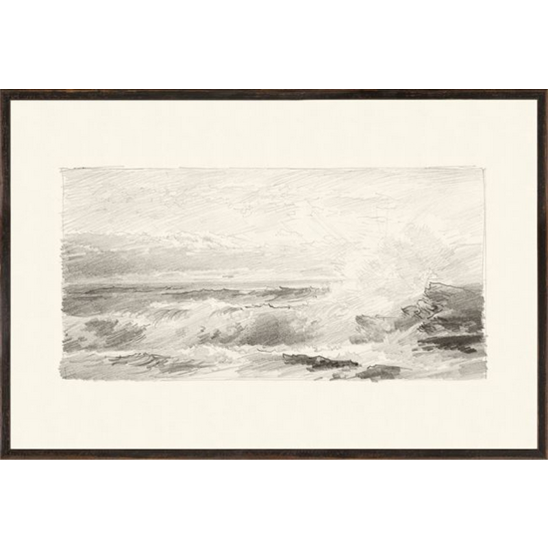 Celadon Art Richards - Folio, Graphite Seascape IV - 1870