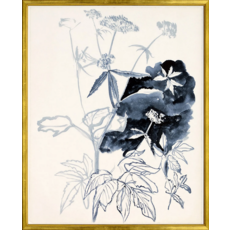 Celadon Art Inked Floral Study I
