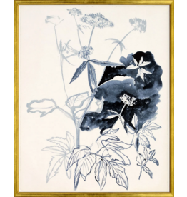 Celadon Art Inked Floral Study I