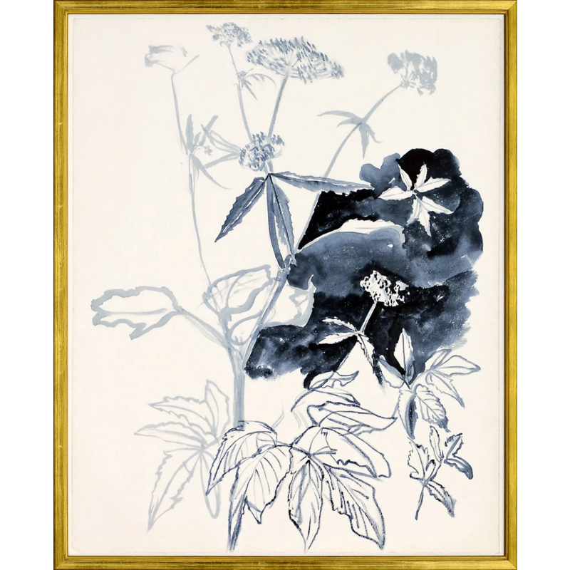 Celadon Art Inked Floral Study I