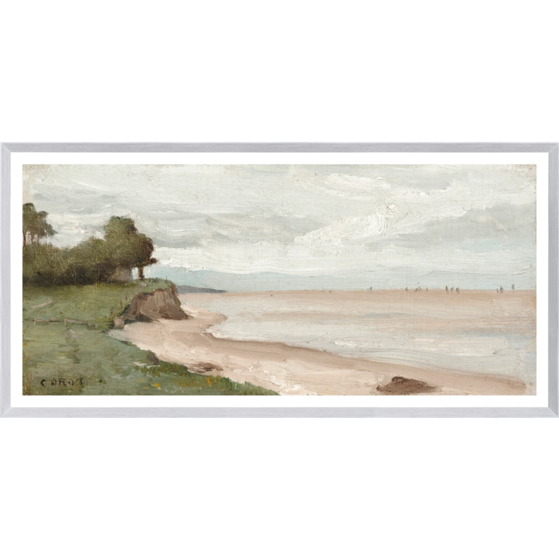 Celadon Art Beach Near Etretat C. 1872