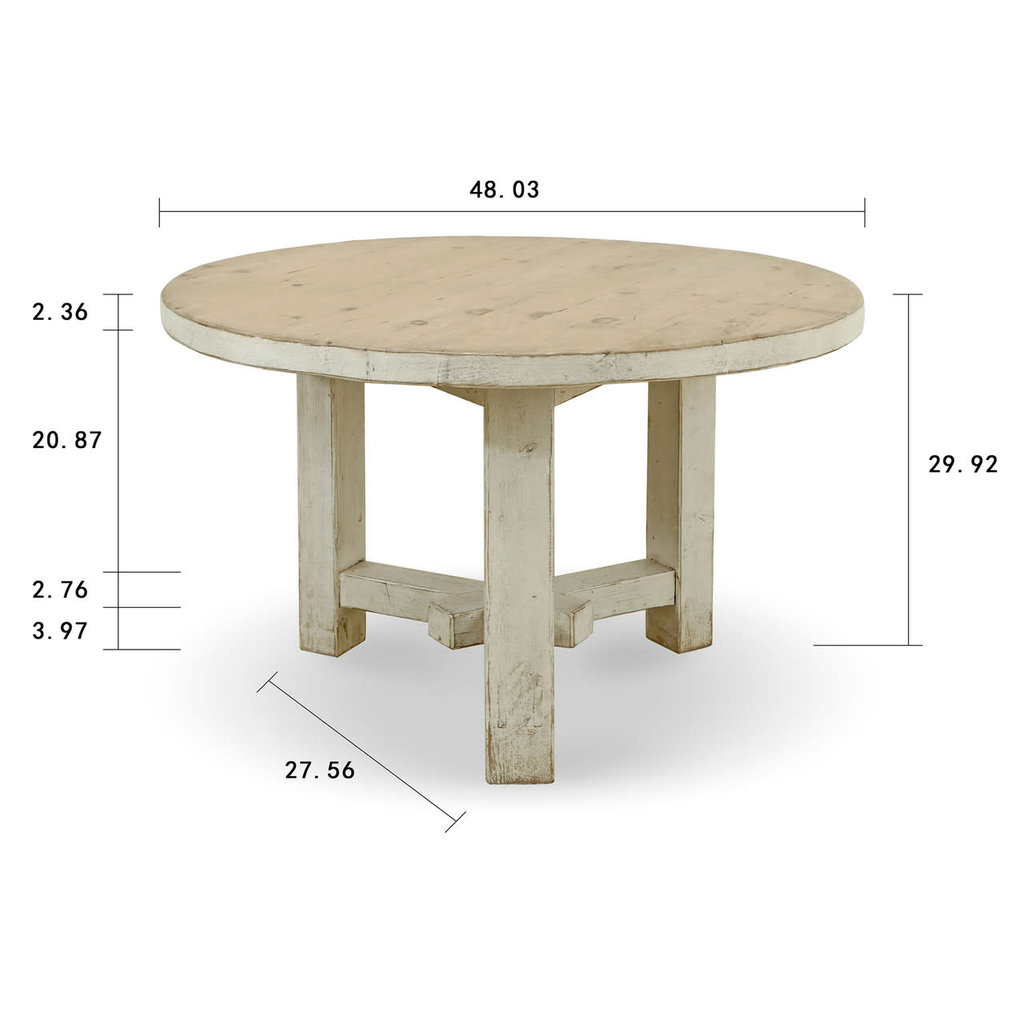 Lilys Living Amalfi Dining Table 48" Round