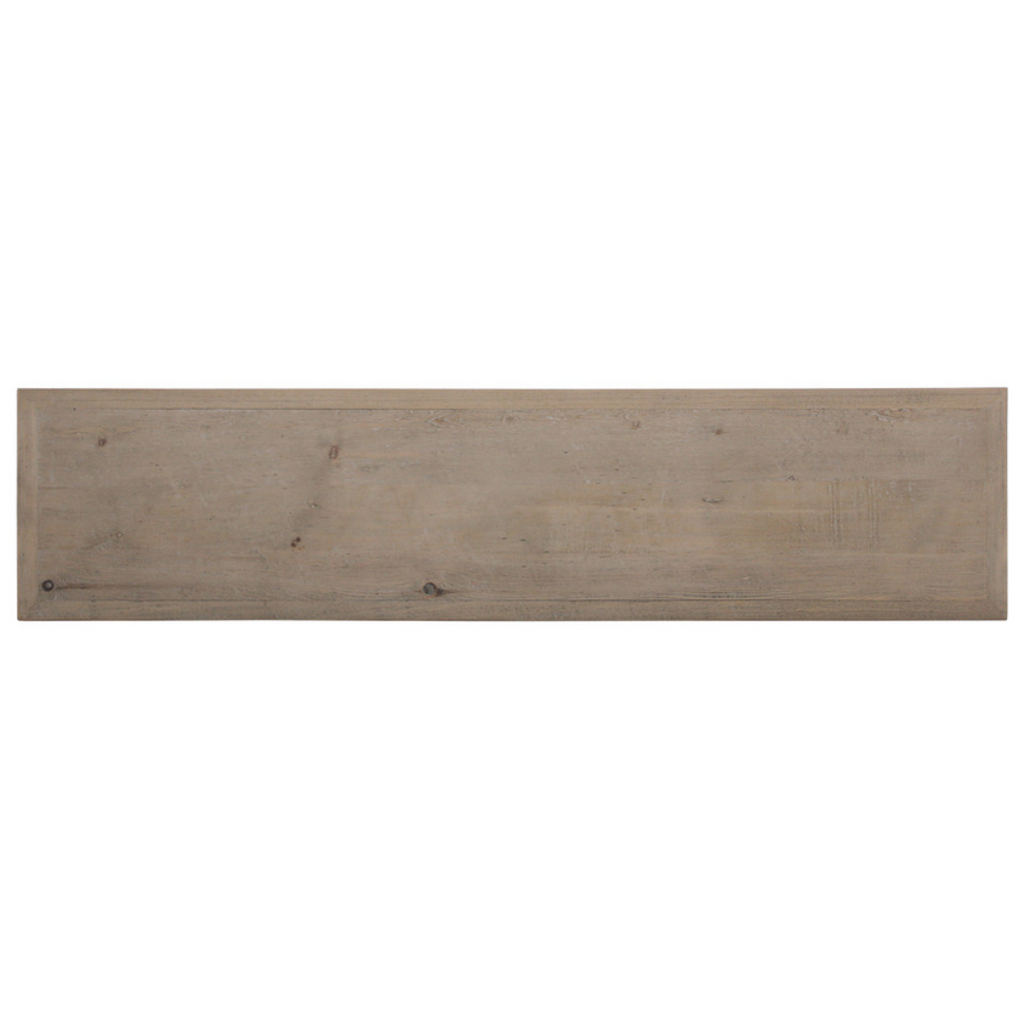 Lilys Living 4 Drawer Weathered Pine Console Table