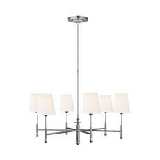 Generation Lighting Capri Medium Chandelier- Polished Nickle