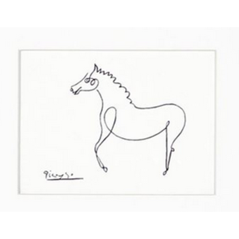 Celadon Art Picasso Horse 16x16