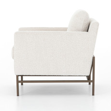 Vanna Chair-  Ivory Boucle Lounge Chair