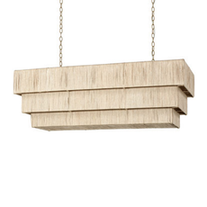 Palecek Everly Rectangular Chandelier - Natural